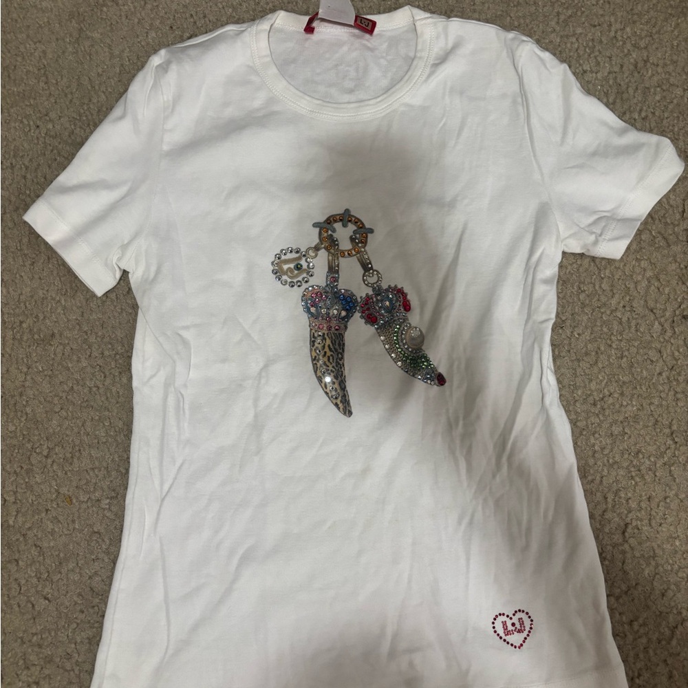 White Liu Jo T-Shirt with Design